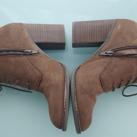 Aldo tan faux suede lace up boots - Picture 5 of 5